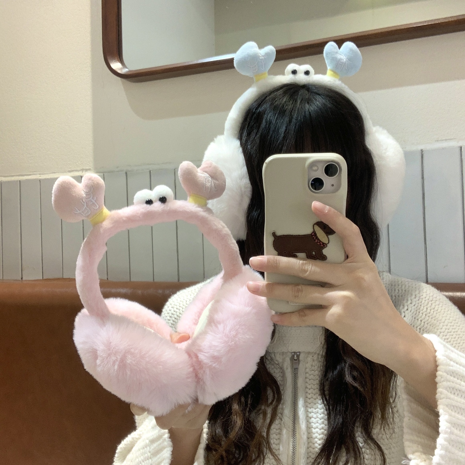 耳罩保暖冬天女可爱学生韩版猫耳朵防冻防风折叠耳套护耳毛绒耳包