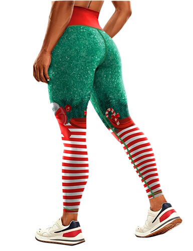 Cross-border new European and American Christmas & Halloween printed comfortable yoga pants tights—perfect holiday celebration and commemorative gift