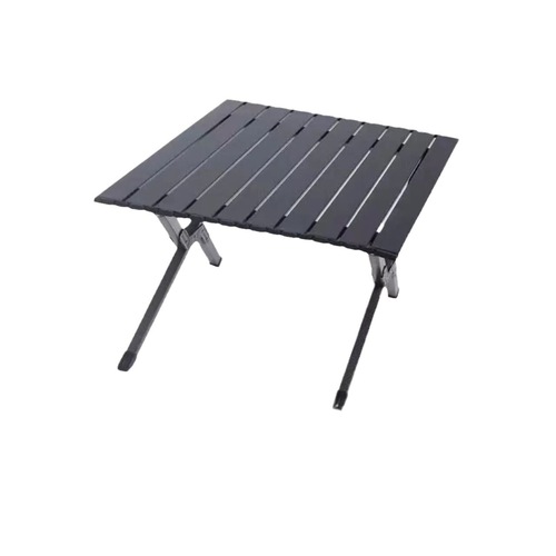 Outdoor camping folding table carbon steel stall table portable camping picnic table self-driving tour barbecue egg roll table wholesale
