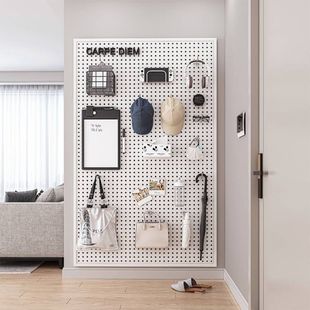 Round hole hole board wall storage rack stainless steel display storage hardware tools universal hanging board wall