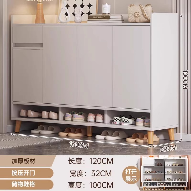Gabinete de zapatos doméstico, armario de puerta de entrada, armario de puerta de entrada, nuevo armario de almacenamiento de gran capacidad, rack de zapatos de balcón