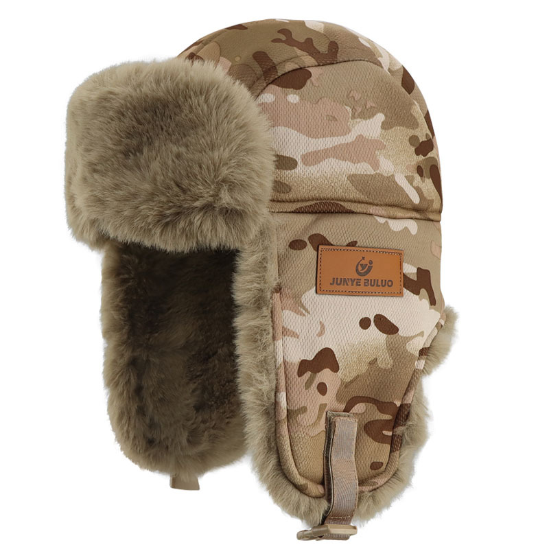 Gorro de invierno grueso Thunderbolt gorro de esquí protector de orejas al aire libre protector de frío y calentamiento gorra de cabeza transfronteriza unisex