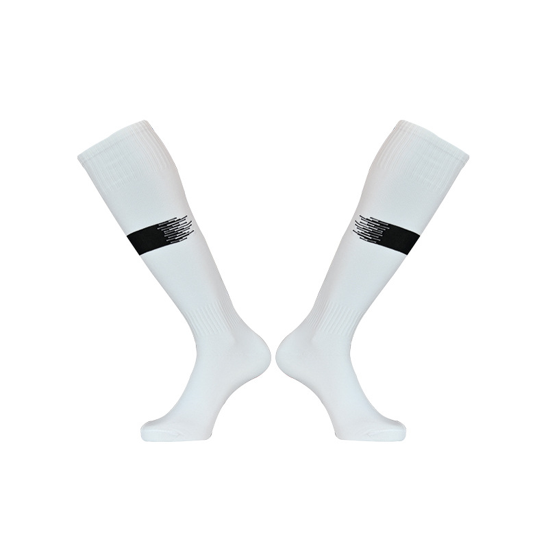 Men's Long Tube Training Non-Slip Soccer Professional Adult Thin Flat Knit Towel Bottom Long Tube Soccer Socks