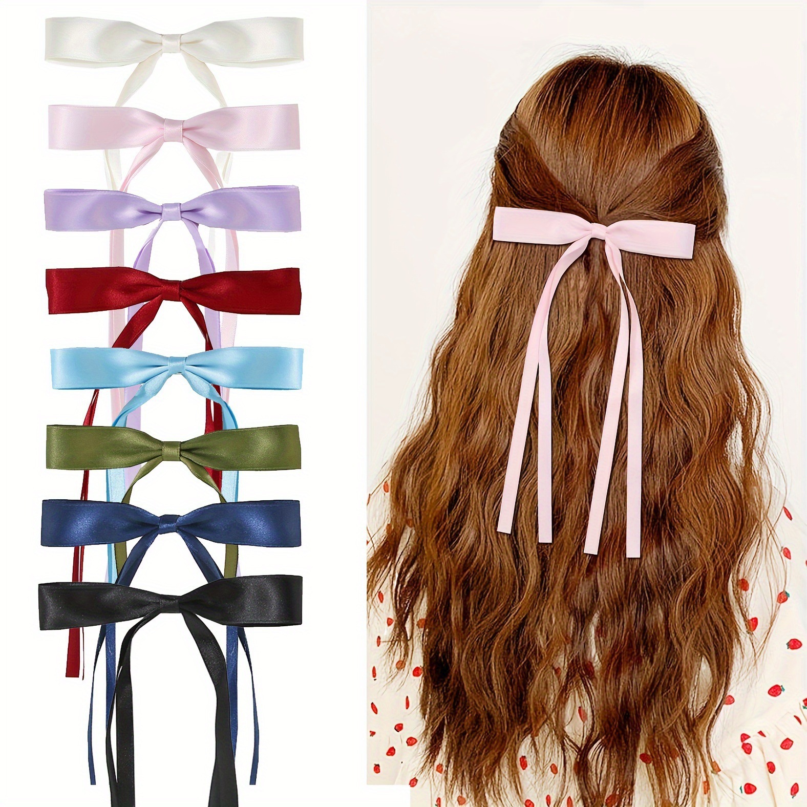 Multicoloured hair band with bow