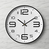 Factory direct for living room hanging clock clock clock three -dimensional convex plastic hanging clock 12 -inch quartz clock 30cm