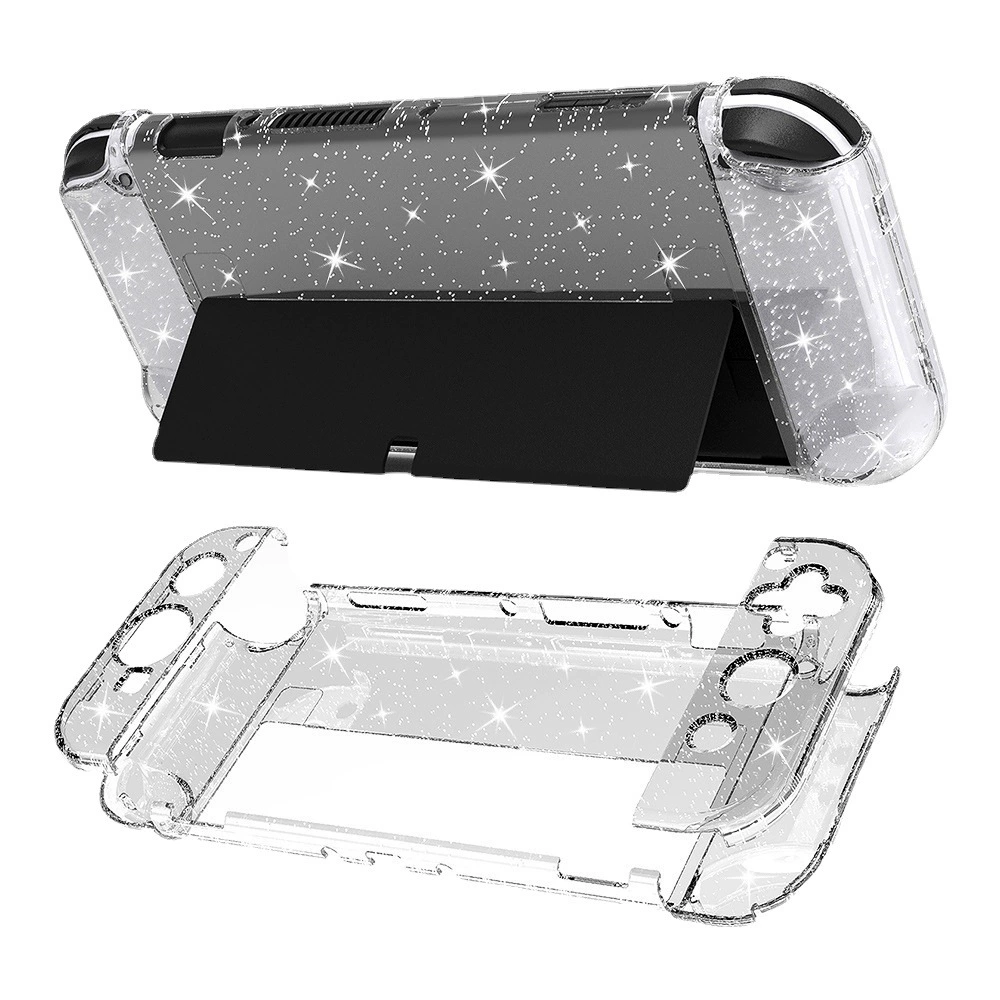Защитный чехол для Nintendo Switch OLED, силиконовый чехол для Nintendo Switch OLED, прозрачный кристаллический корпус