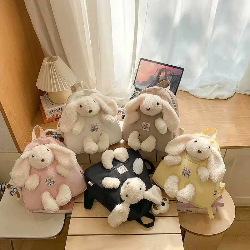 书包女新款可爱小众设计休闲双肩包潮流个性洋气时尚简约女生背包