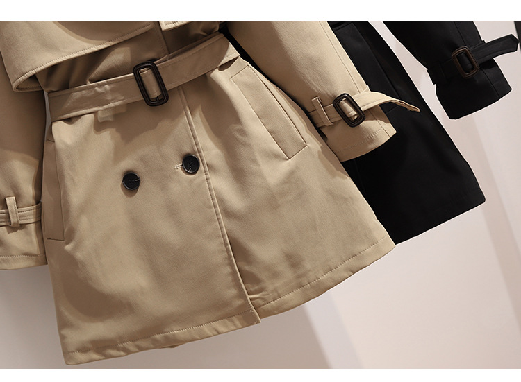 Trench coat elegante para mulher estilo britânico de outono_voghion.com