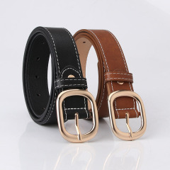 Korean-style fashionable women's wide waistband, youth casual decorative jeans belt, black trendy belt wholesale