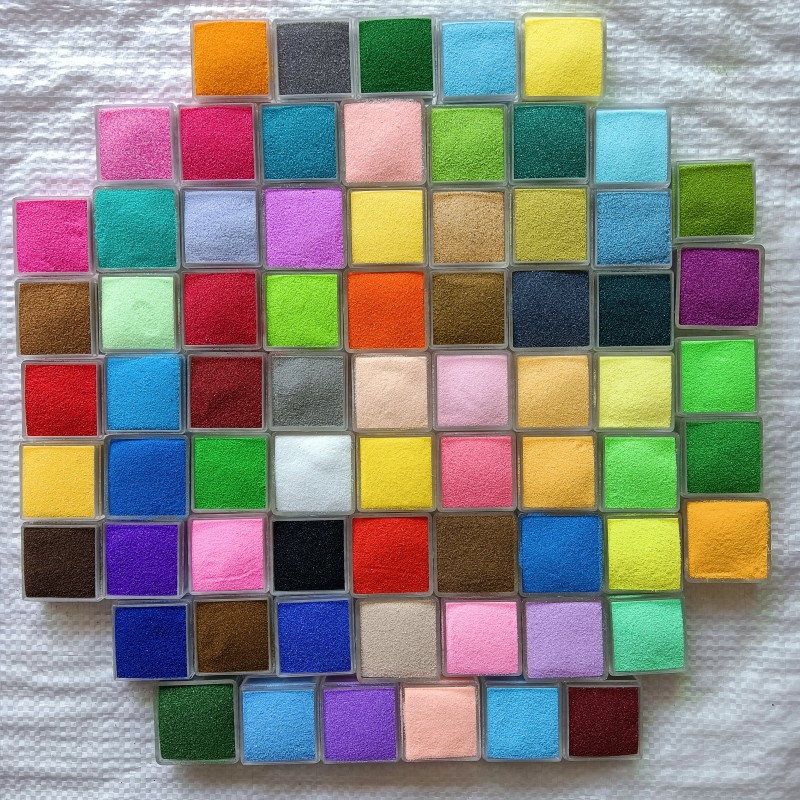 批发染色彩砂 儿童沙画 沙瓶画用彩沙 婚庆表演许愿沙 微景观彩砂