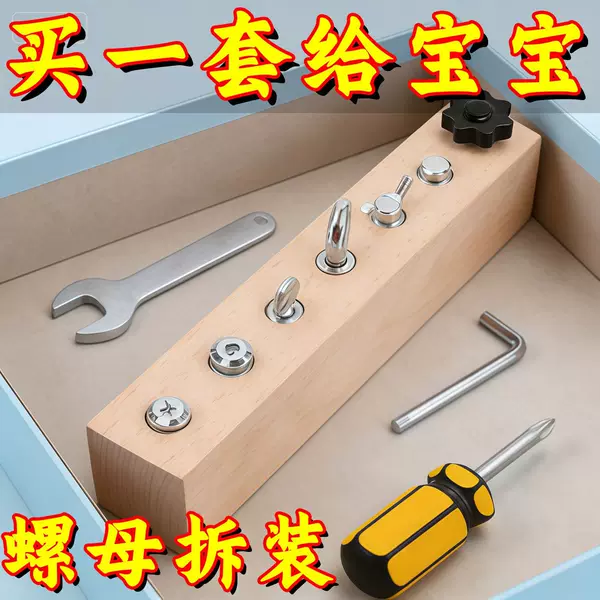 Montessori Early Education Toys, Screw-Twisting and Disassembly Tools, Cognitive and Educational Toys for Kindergarten and Primary School Classes
