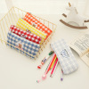 Cute capacious pencil case for elementary school students, South Korea, with embroidery