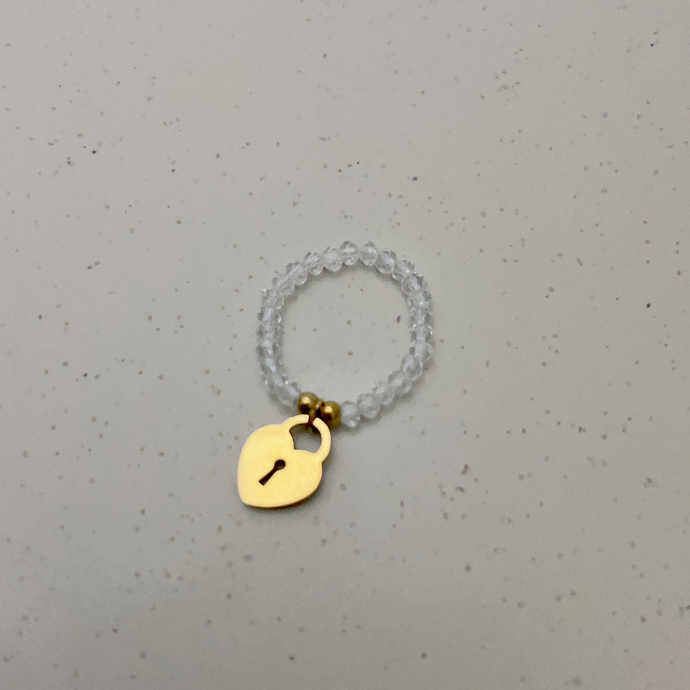 Simple Style Geometric Stainless Steel Patchwork Rings 1 Piece