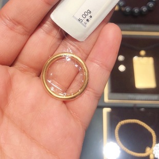 Ancient style heritage plain ring glossy ring female Vietnam sand gold frosted matte solid closed ring factory wholesale