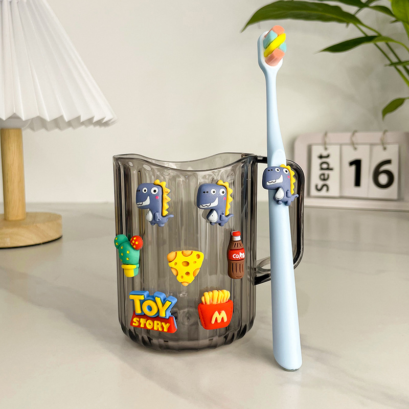 Long dinosaur, soft toothbrush