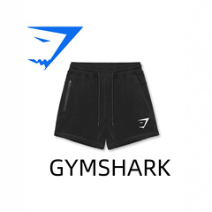 跨境TEMU男士骑行短裤运动健身棉3分裤跑步训练鲨鱼印花GYMSHARK