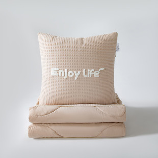 Cotton Pillow Quilt Dual-use High-end Car Office Nap Dual-use Pillow Quilt Cotton Blanket 2-in -1