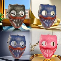 Cross-border supply source Boba mask adult and children's mouth monster headgear red black blue funny prop wholesale