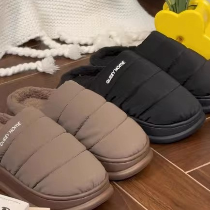Waterproof Bag Heel Cotton Slippers Men's Autumn and Winter 2025 New Velvet Thickeneded Warm Outer Cotton Shoes Snow Boots for Men