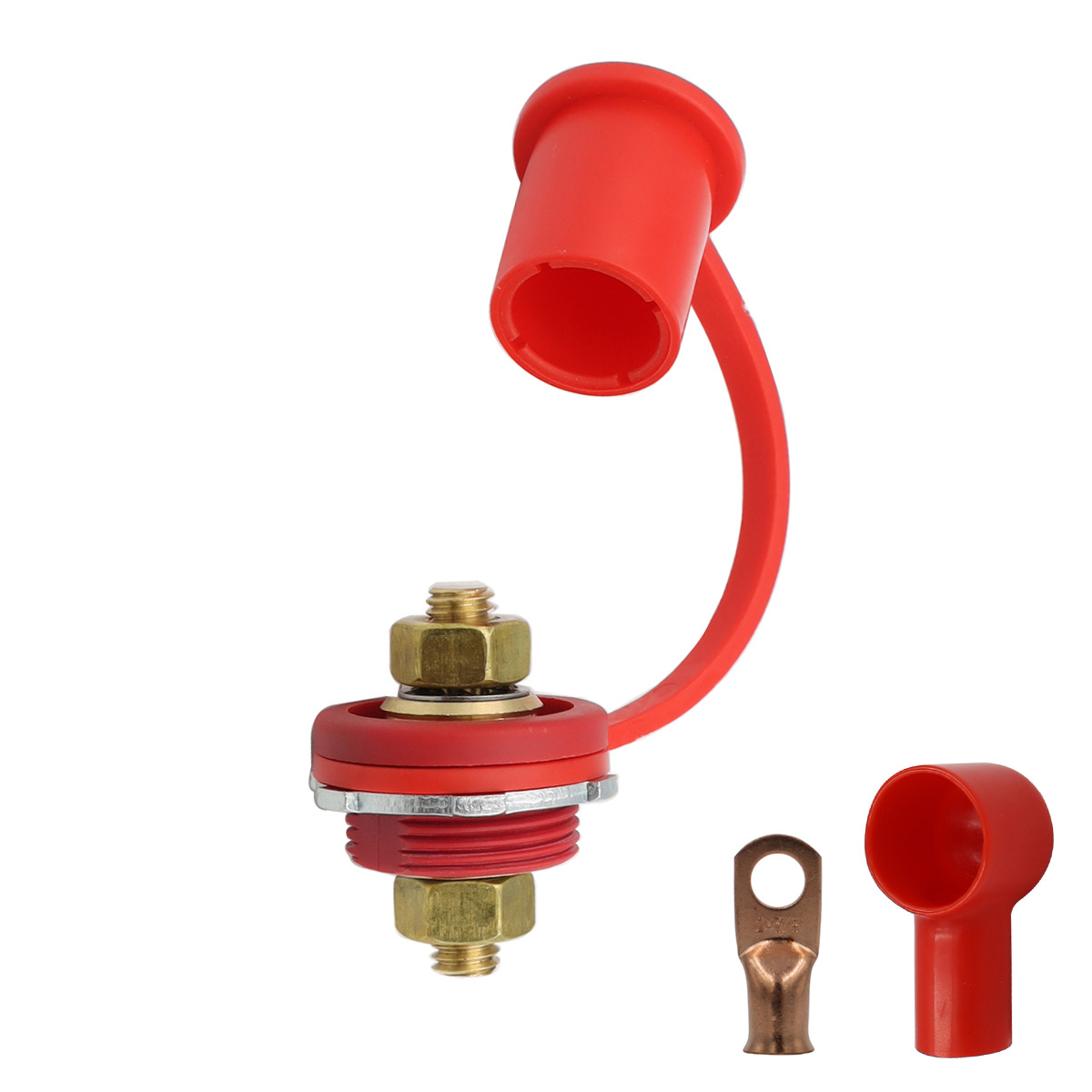 빨간색 배터리 충전 포스트