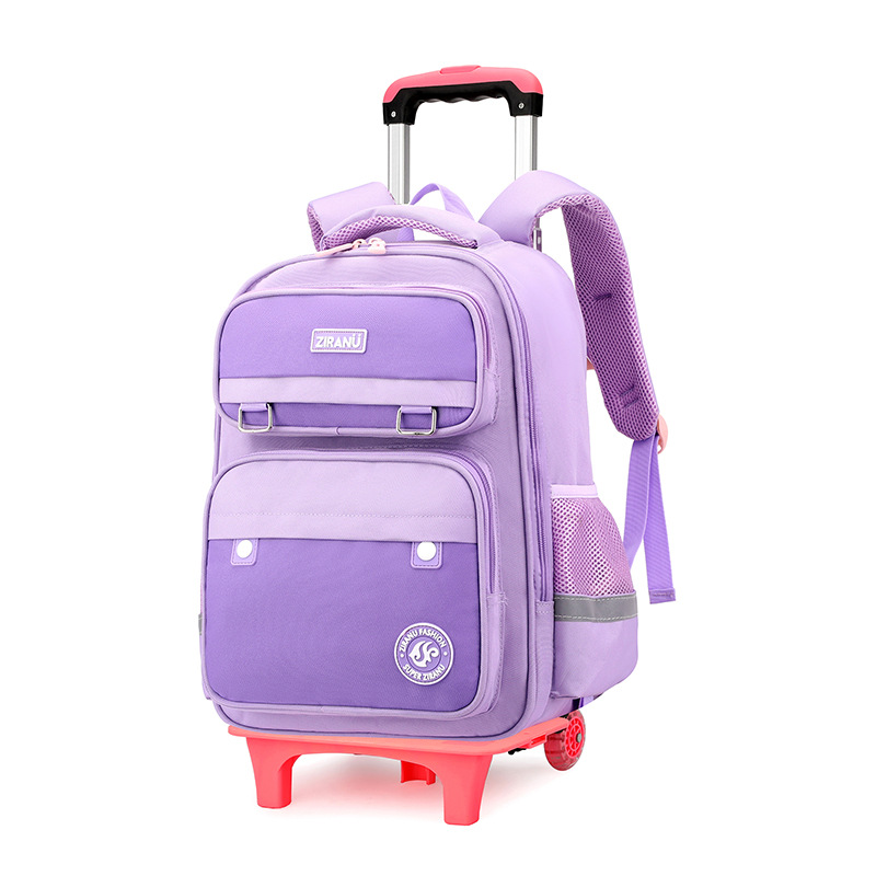 Pescado natural nuevo tirón mochila al por mayor escaleras mochila de estudiantes 3 - 6 grados antidesgaste