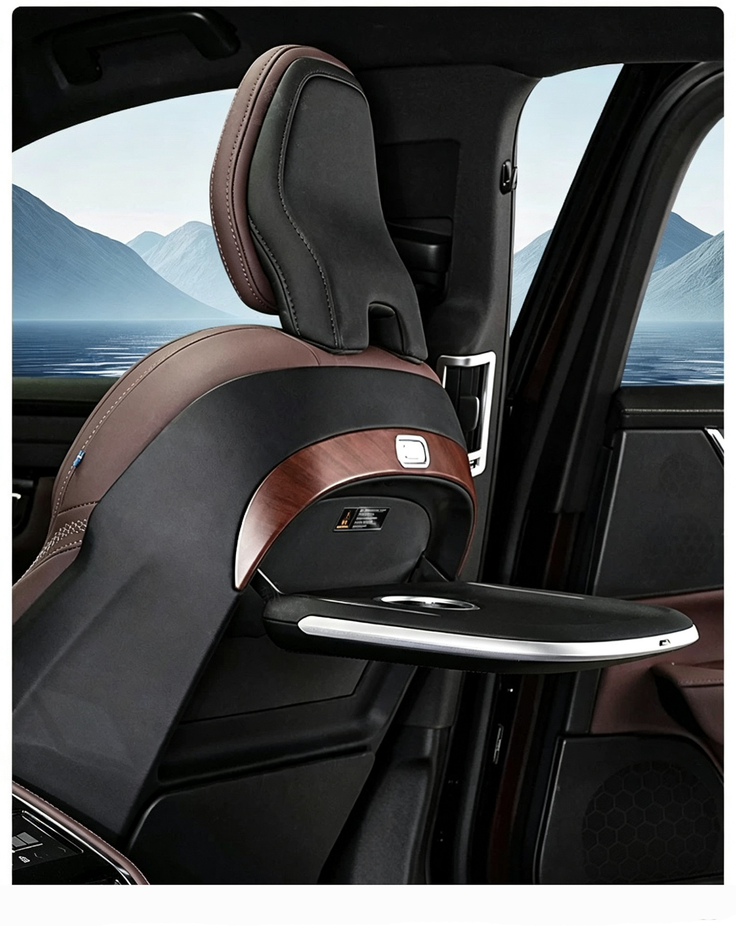 Suitable for Volvo S90Xc90Xc60S60V90 Electric Small Table Board Rear Seat Backrest Folding Car Modification