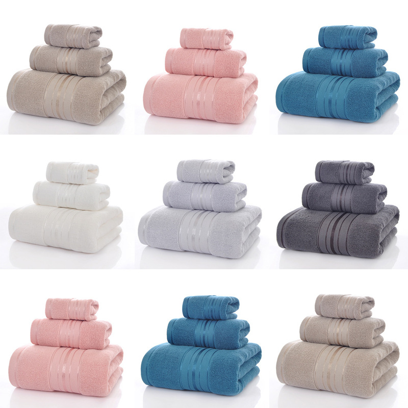 Cross-Border Towel, Cotton Towel Set, Square Towel, Bath Towel, Three-Piece Set, Household Thickened Bath and Face Wash Cotton Towel Cross-Border Towel, Cotton Towel Set, Square Towel, Bath Towel, Three-Piece Set, Household Thickened Bath and Face Wash Cotton Towel