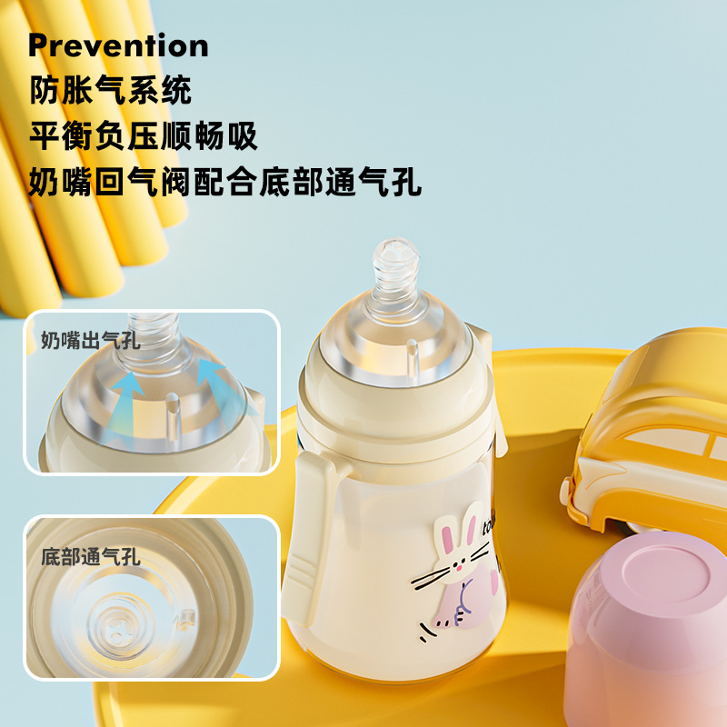 Tokie bebé recién nacido ppsu biberón resistente a las caídas anti-flatulencia asfixia leche bebé biberón materno e infantil suministros al por mayor