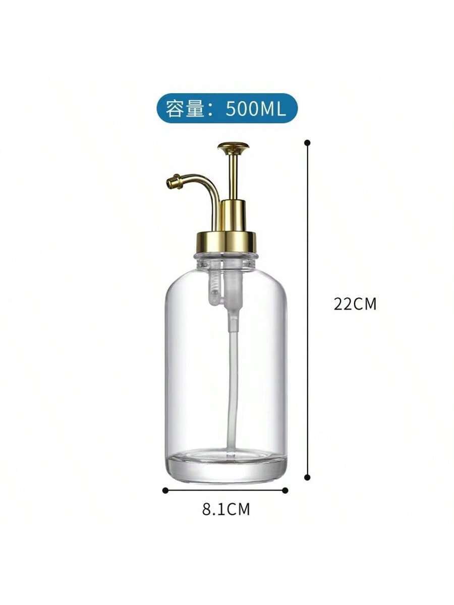 단일 + 황금색 펌프 헤드, 투명