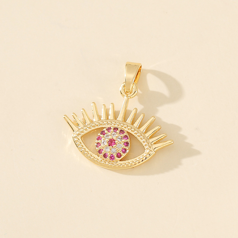 7g Weight Pendant Jewelry Making Type 20*20mm Jewelry Making Size Zircon Inlay Material DIY Jewelry Accessories Classification 1 Piece Quantity Copper Material Devil's Eye Pattern Polished Finish Plating Design Casual, Simple Style Style 1 Piece 20*20mm Copper Zircon Devil's Eye Polished Pendant 13