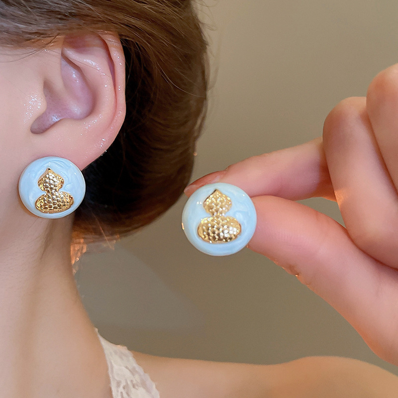 22 # Aguja de plata-oro-azul