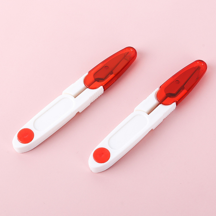 tijeras de resorte en forma de U, cubierta transparente doméstica de seguridad, tijeras de corte, tijeras de línea de pesca, tijeras cruzadas, tijeras