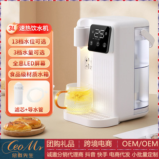 Smart Touch Screen Instant Hot Water Dispenser Small Desktop Instant Hot Water Kettle Adjustable Temperature Instant Hot Water Portable