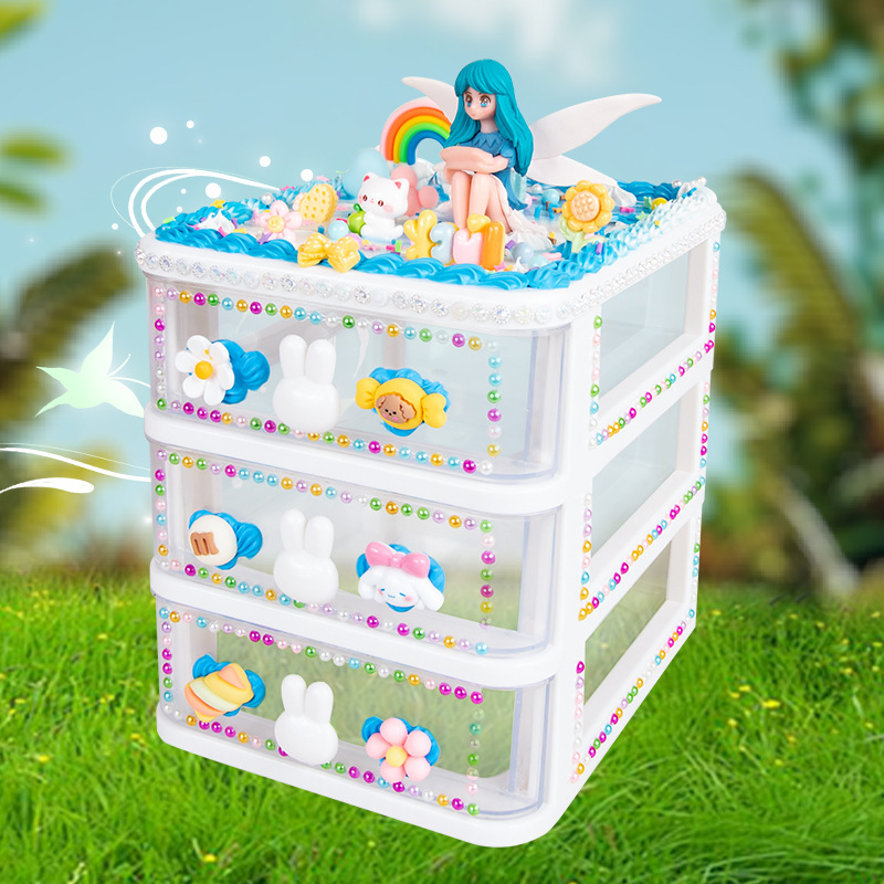 女の子 DIY 手作りクリーム接着剤材料パッケージギフトボックスセットクリエイティブ手作りショップ教育屋台おもちゃ卸売|undefined