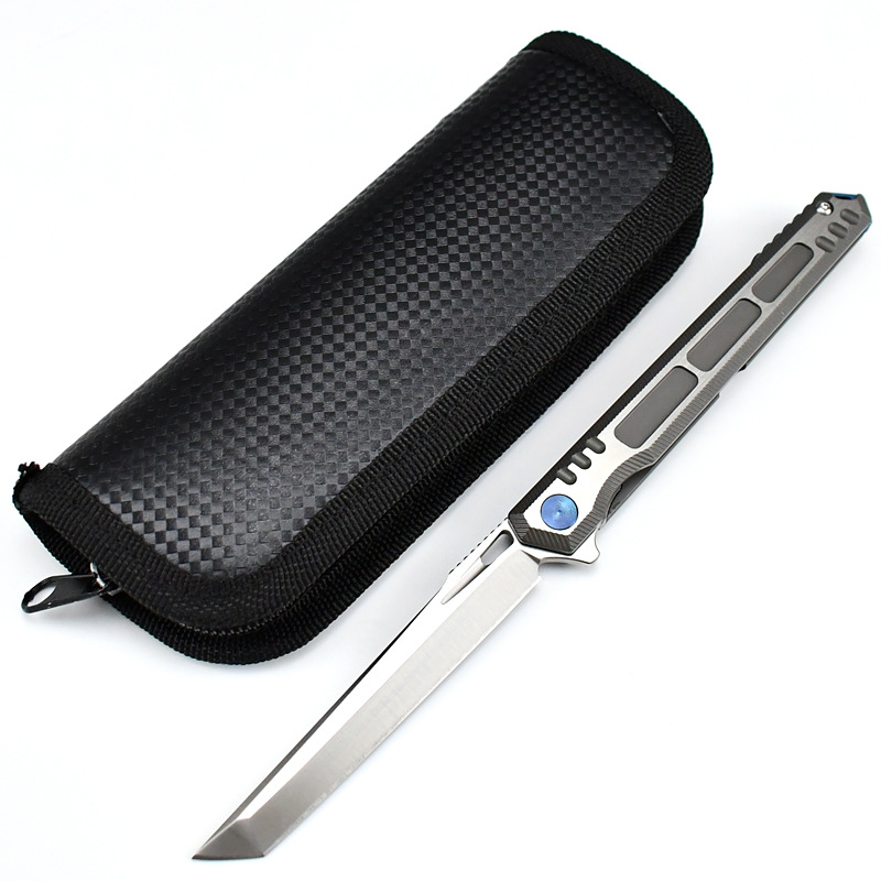 钛合金防身折叠刀随身小刀便携口袋折刀户外刀高品质露营锋利小刀