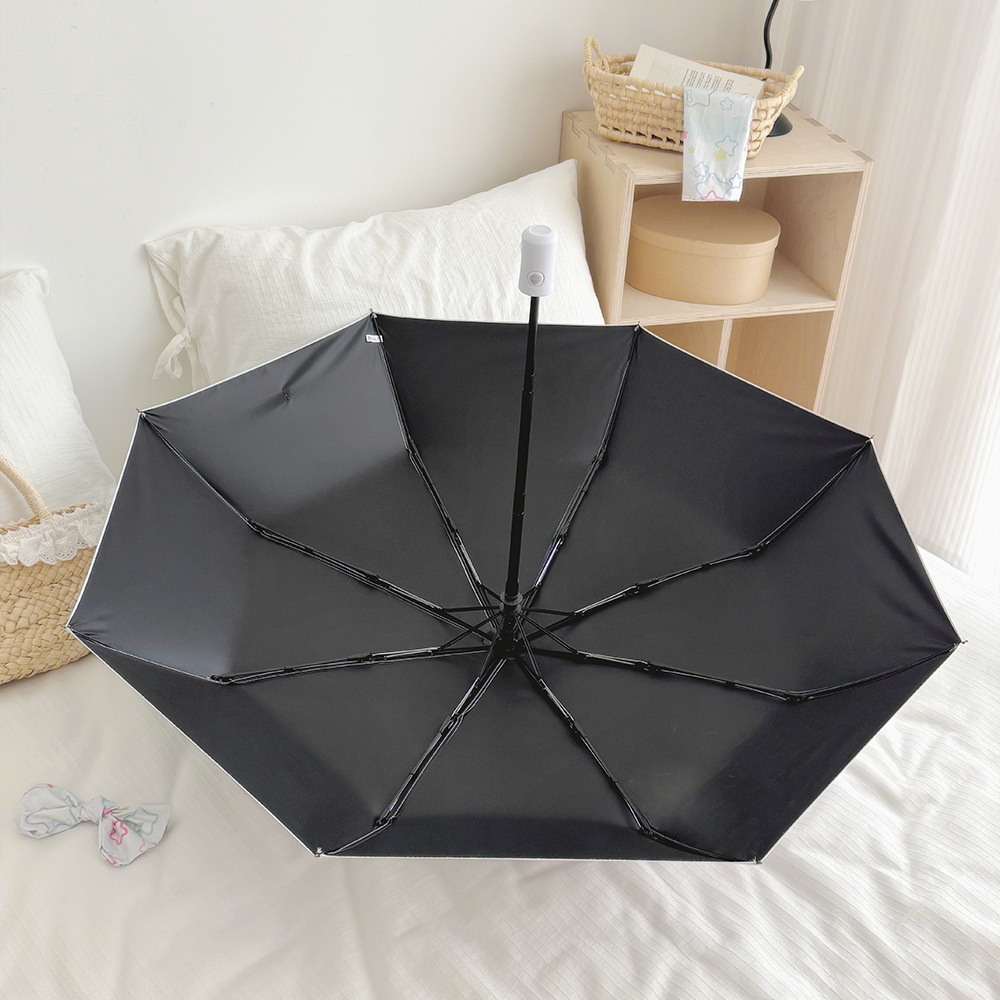 Qualidade superior em estoque, totalmente automática com revestimento preto de proteção solar UV, adequada para dias ensolarados e chuvosos, elegante._voghion.com