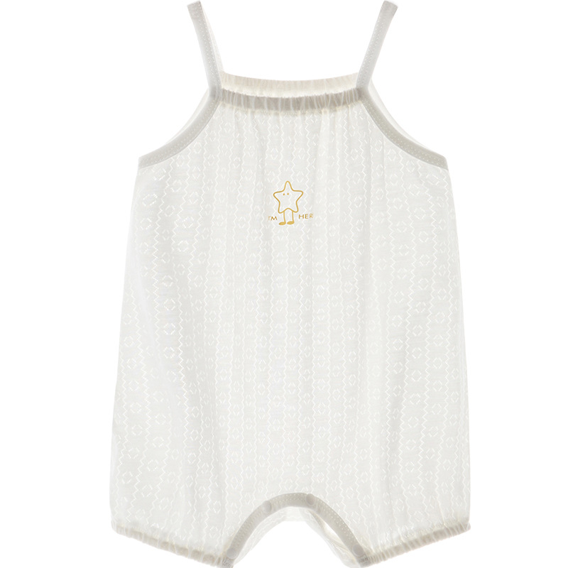 Ropa de bebé de una pieza, ropa de verano para recién nacidos, ropa de pedo delgada, chaleco para niños pequeños, camisola, ropa de verano para bebés para hombres y mujeres