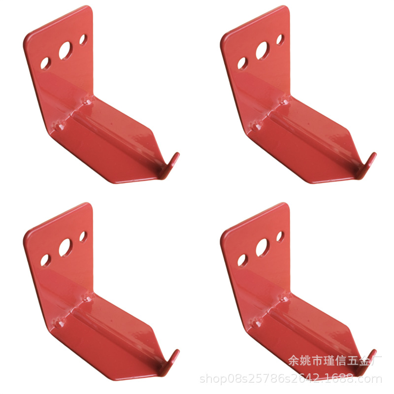 瑾信JINXIN跨境货源碳钢6kg灭火器挂钩强力挂具 壁挂式支架经典红