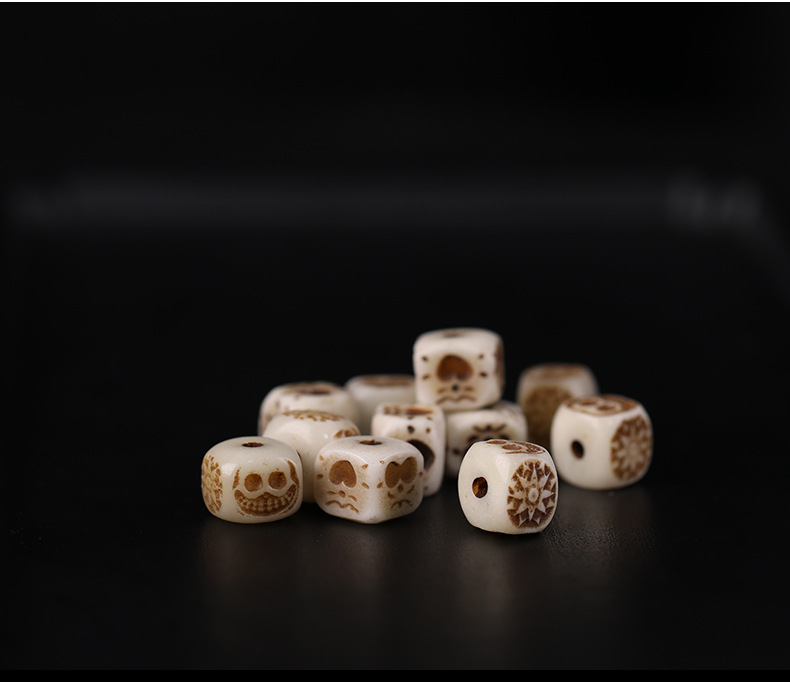 Cow Bone DIY Accessories Handmade Woven Bracelets Necklaces Fashion Accessories Spacer Beads