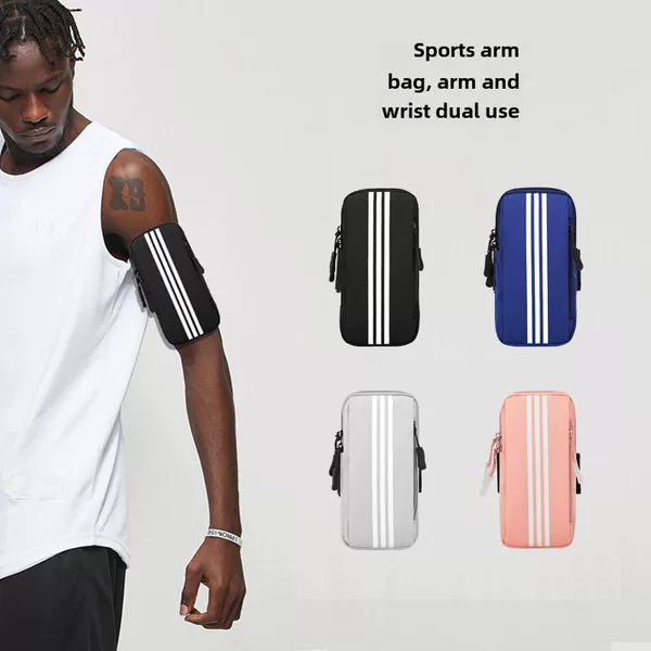Running Mobile Phone Arm Bag Mobile Phone Bag Women's Wrist Bag Fitness Men's Equipment Outdoor Sports Mobile Phone Arm Cover Handbag