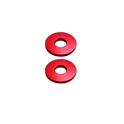 Suitable for Harley Touring Series Motorcycle Bumper Gasket Three-Color Gasket One-Bar Decorative Round Gasket Gasket (Motorcycle bumper) - red-one