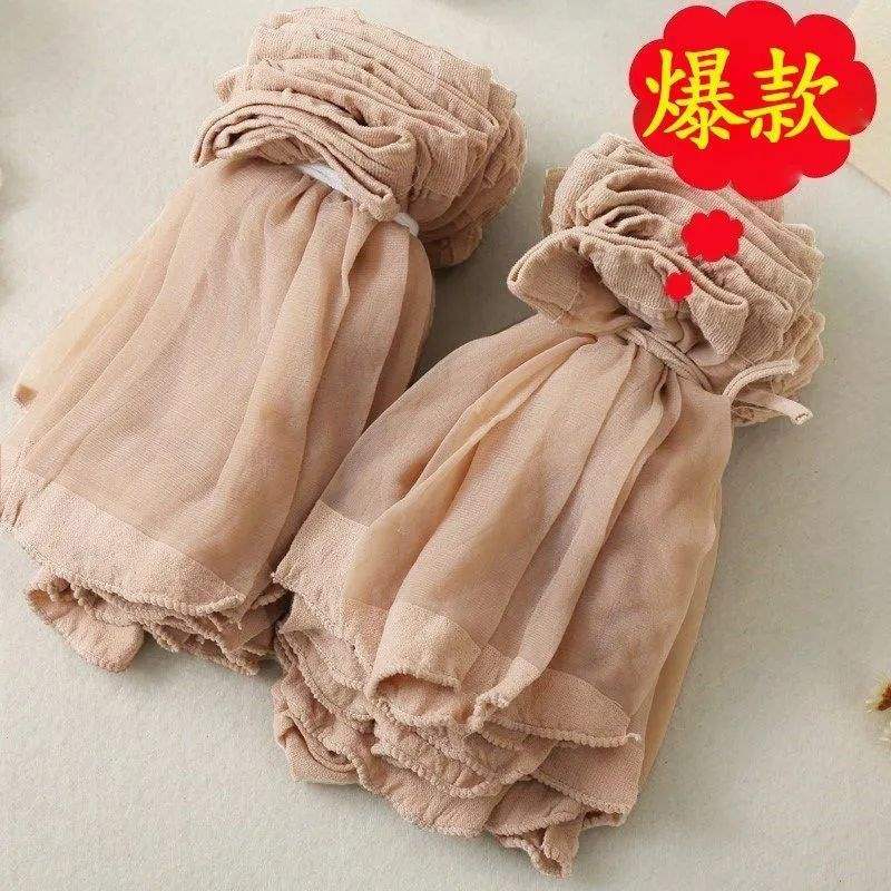 丝袜子 短袜子女夏天薄款肤色短款隐形水晶袜一次性袜子丝袜女