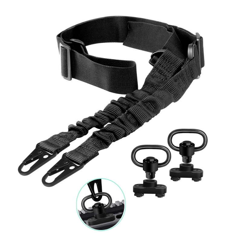 Тактический двухточечный пистолетный трос Быстросъемная двухточечная тактическая веревка CS для пистолета Многофункциональная наружная быстросъемная Пряжка Защитный трос для пистолета