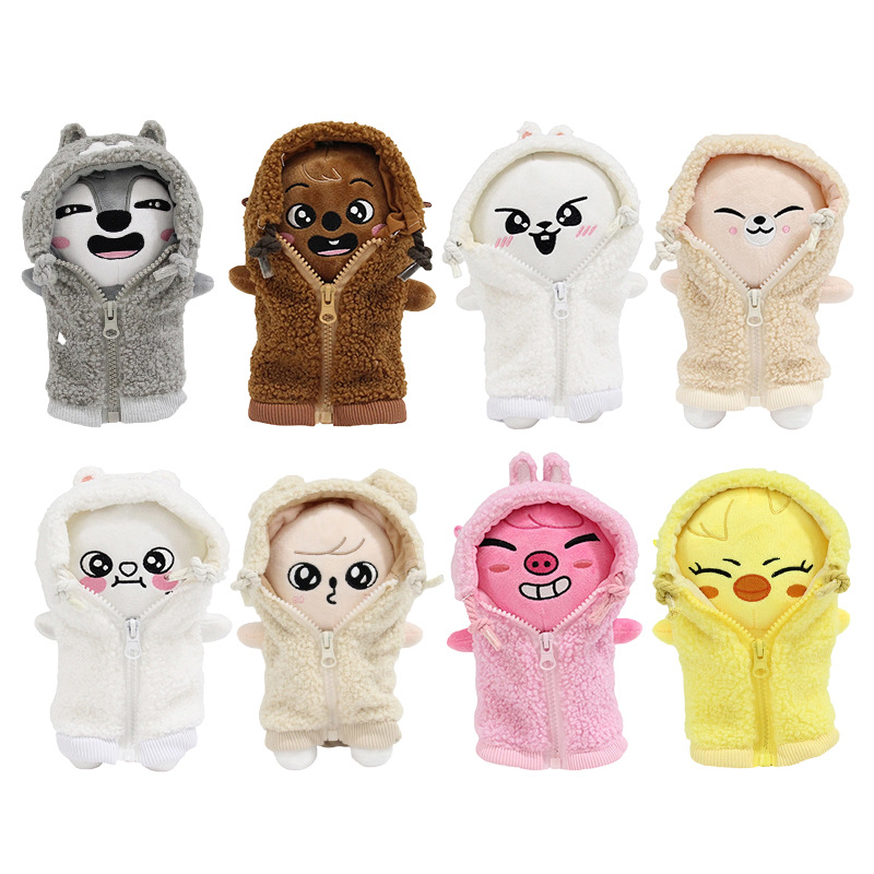 方灿李龙馥黄铉辰同款流浪儿童套娃拉链公仔娃娃衣套装玩偶玩具