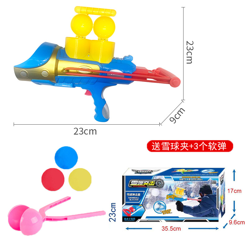 Una variedad de juguetes de nieve se puede utilizar para invierno al aire libre clip de bola de nieve juguetes de nieve para niños