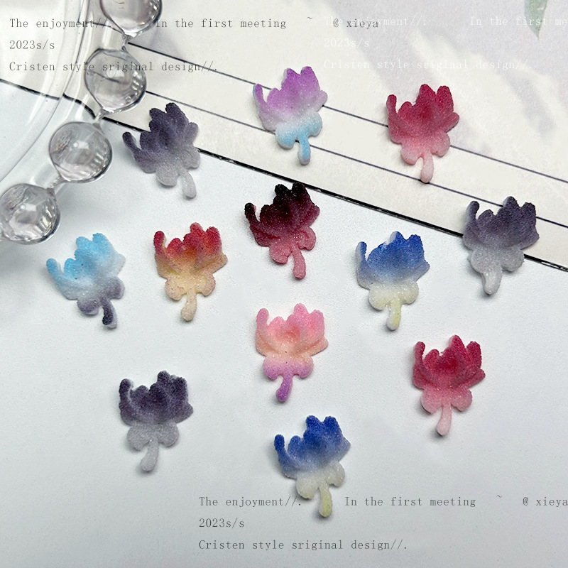 Color gradient icing bianhua nail accessories luminous new resin flower nail accessories mixed Color gradient icing bianhua nail accessories luminous new resin flower nail accessories mixed