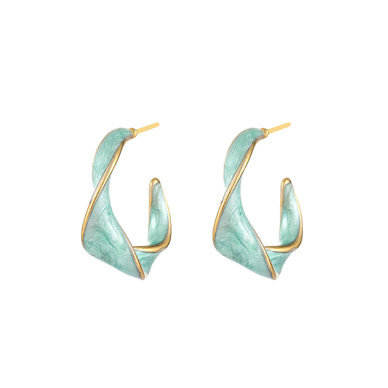 9g Weight Titanium Steel Ear Needle Material Earrings Classification 1 Pair Quantity Holiday, Daily Occasion Titanium Steel Material Geometric Pattern All Seasons Season Women's Gender Plating Design Vacation, Classic Style Style 1 Pair Vacation Classic Style Geometric Plating Titanium Steel Earrings 5