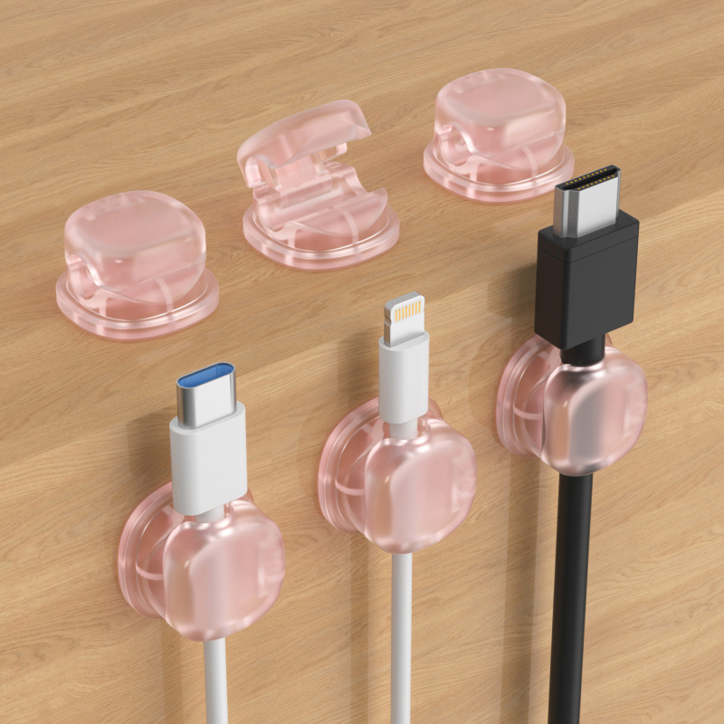 クロスボーダーデスクトップ理線器携帯電話充電線データ線固定整理収納電線クリップ固定器ハブ|undefined