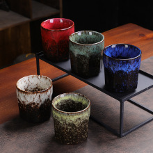 窑变茶杯主人杯单杯茶碗陶瓷八角杯建盏杯品茗杯水杯啤酒杯咖啡杯