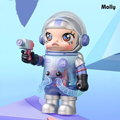 現品popマートバブルマットメガスペースモロー100% 周年シリーズ3ブラインドケースフィギュアプレゼント